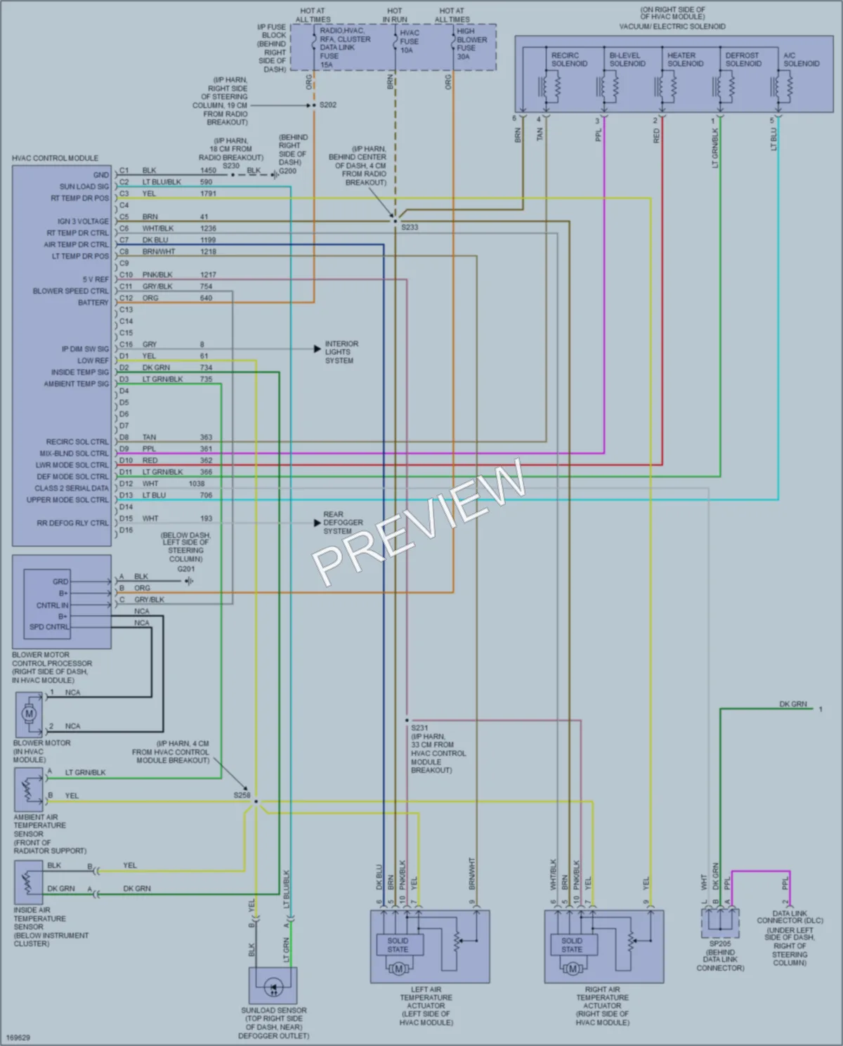 2003 Buick Regal Air Conditioning wiring diagram preview