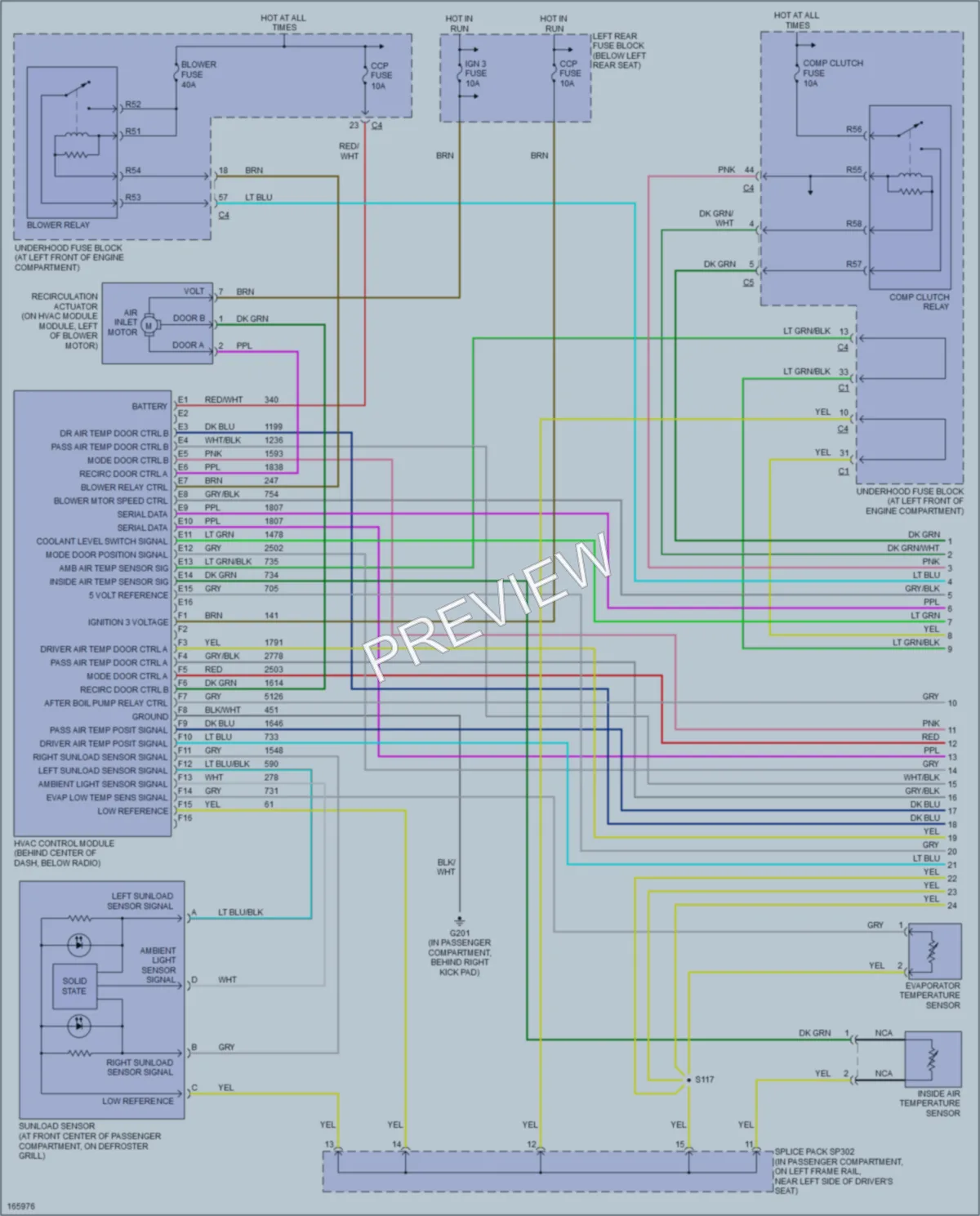 2003 Cadillac CTS Air Conditioning wiring diagram preview