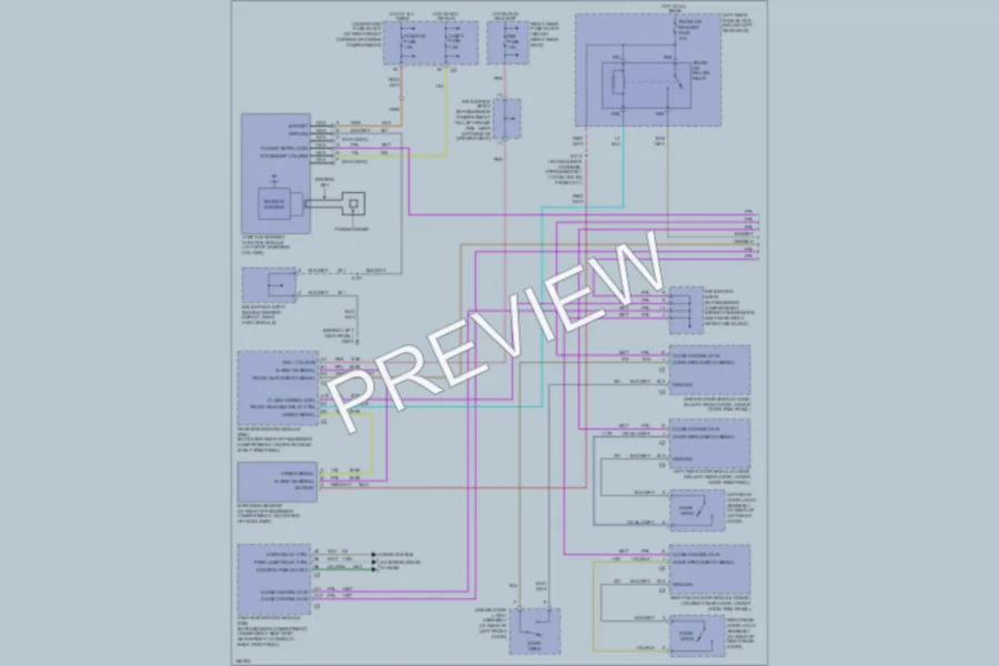 2003 Cadillac CTS Anti Theft wiring diagram preview