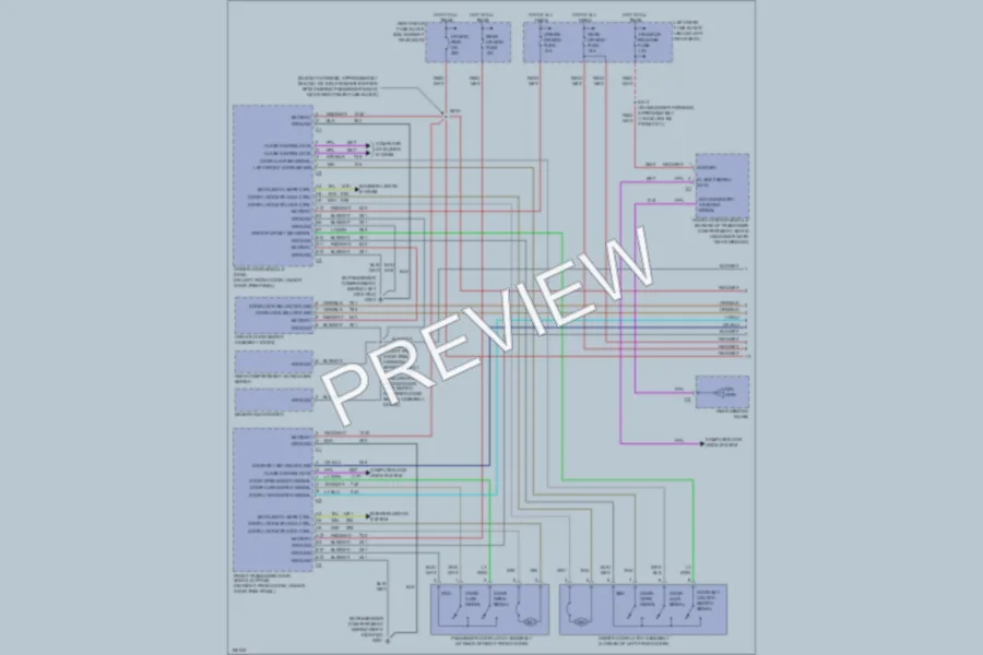 2003 Cadillac CTS Power Door Locks wiring diagram preview