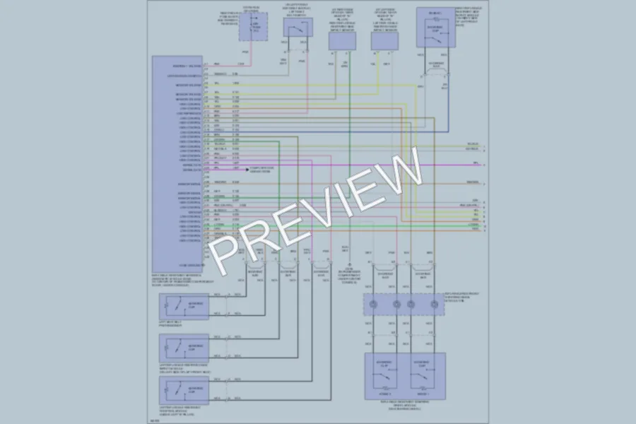 2003 Cadillac CTS Supplemental Restraints wiring diagram preview