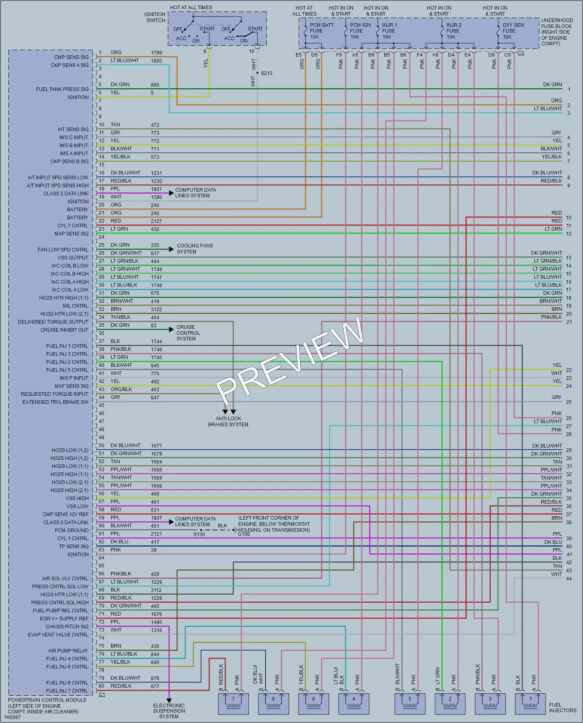 2003 Cadillac DeVille Engine Performance wiring diagram preview