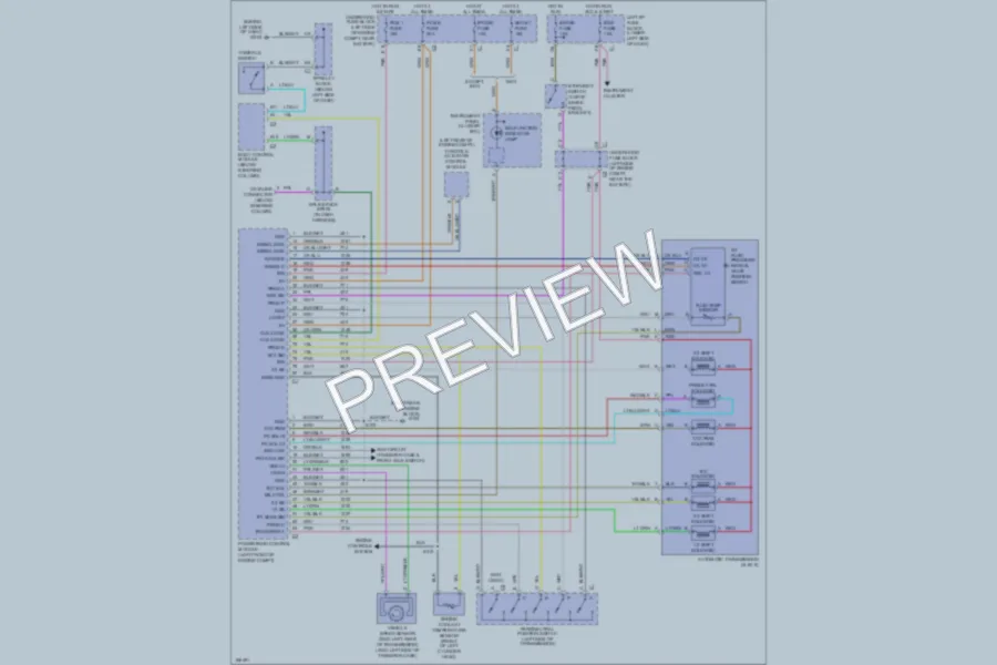 2003 Cadillac Escalade Transmission wiring diagram preview