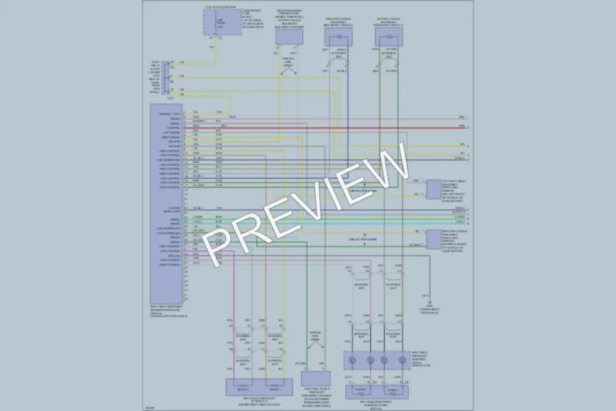 2003 Cadillac EscaladeESV Supplemental Restraints wiring diagram preview