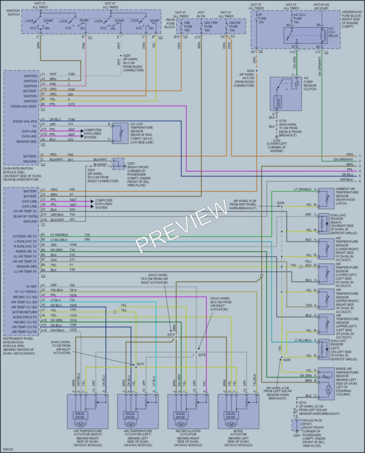 2003 Cadillac Seville Air Conditioning wiring diagram preview