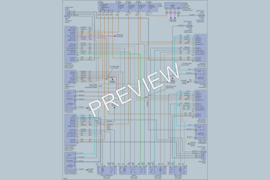 2003 Cadillac Seville Power Door Locks wiring diagram preview