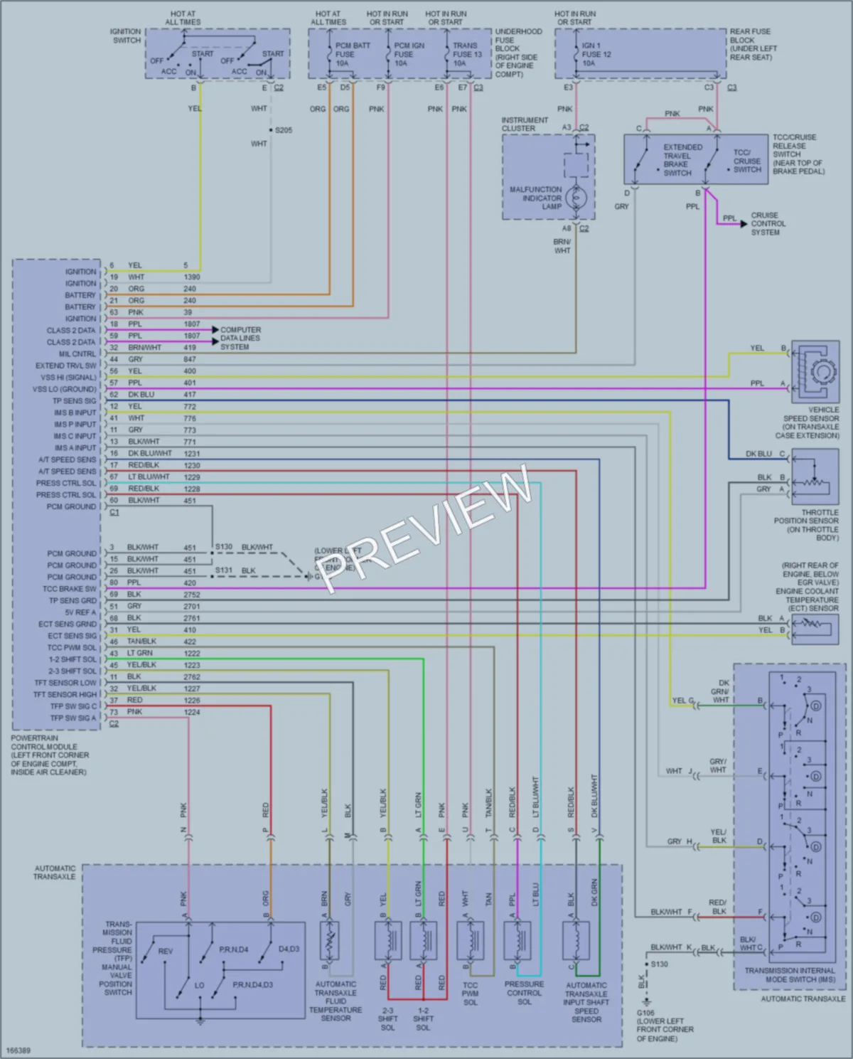 2003 Cadillac Seville Transmission wiring diagram preview