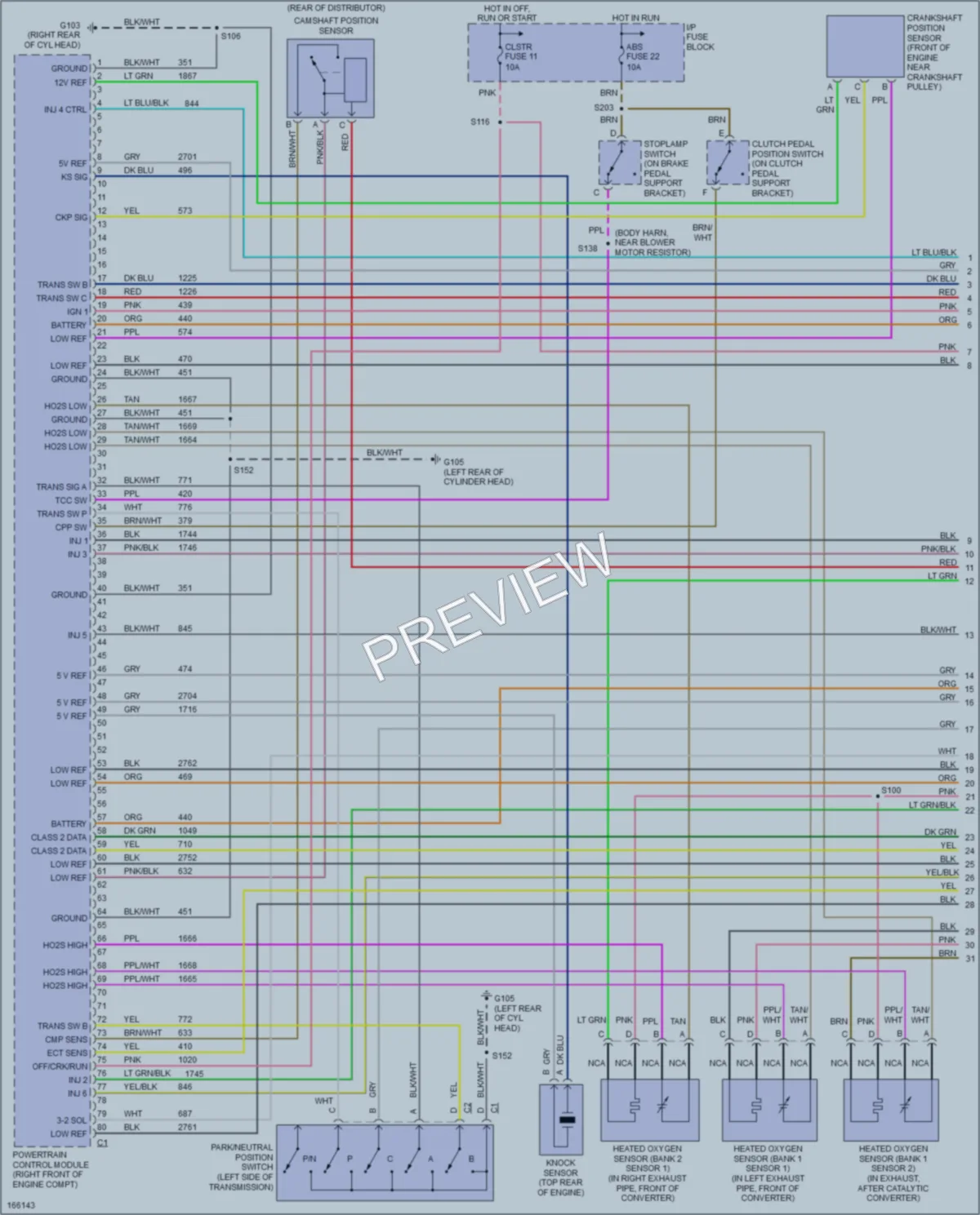 2003 Chevrolet Blazer Engine Performance wiring diagram preview