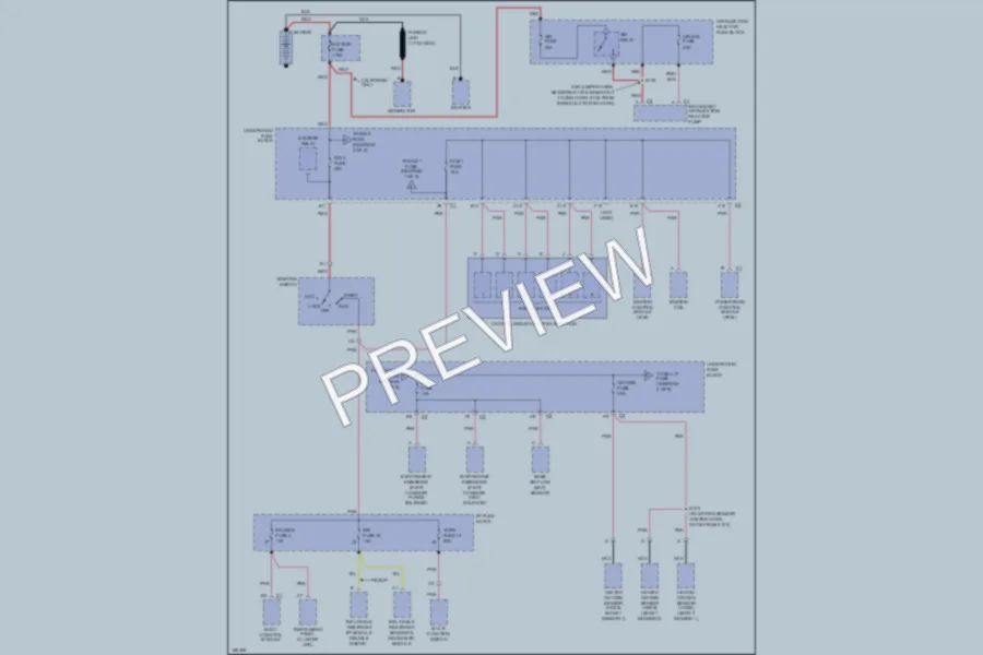 2003 Chevrolet Blazer Power Distribution wiring diagram preview