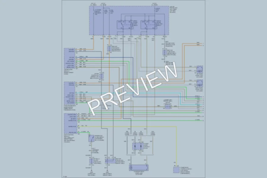 2003 Chevrolet C2500Avalanche Power Door Locks wiring diagram preview