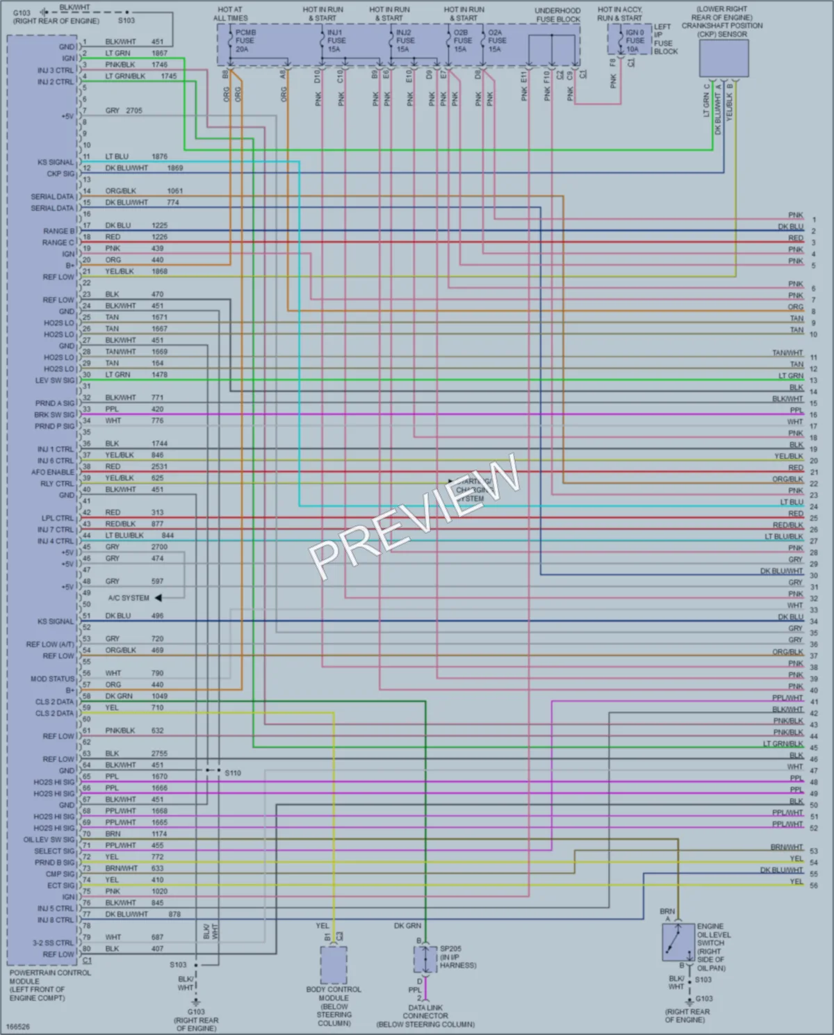 2003 Chevrolet 2500 Engine Performance wiring diagram preview