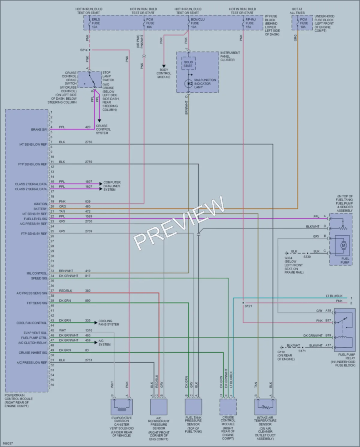2003 Chevrolet Cavalier Engine Performance wiring diagram preview
