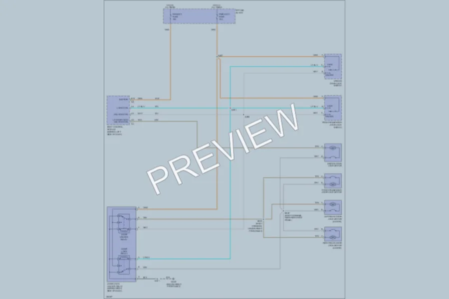 2003 Chevrolet Cavalier Power Door Locks wiring diagram preview