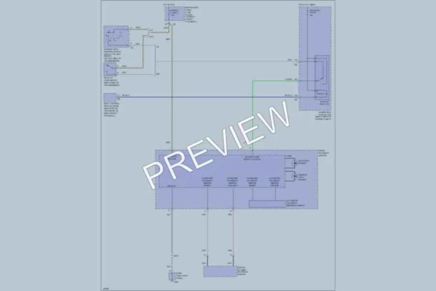 2003 Chevrolet Corvette Power Mirrors wiring diagram preview