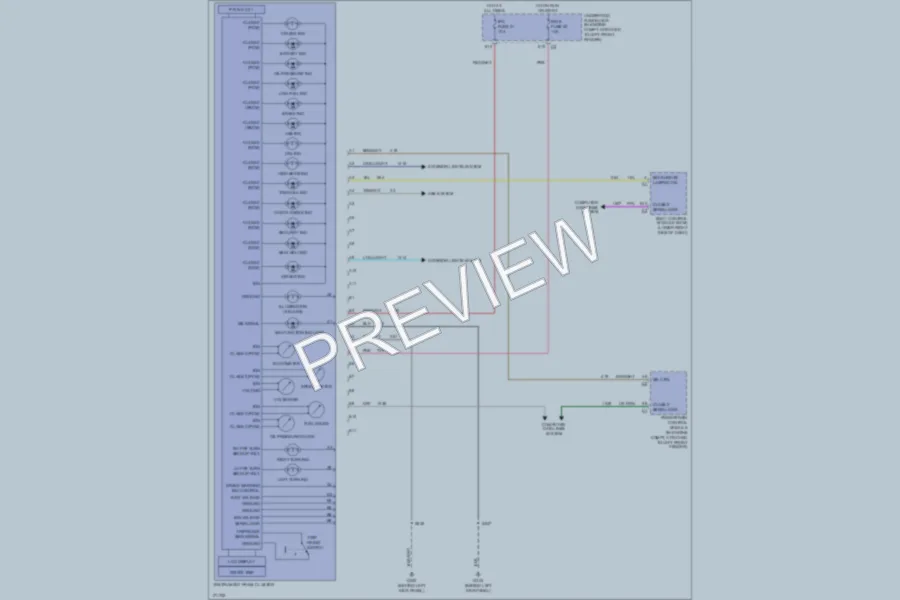 2003 Chevrolet H1500 Instrument Cluster wiring diagram preview