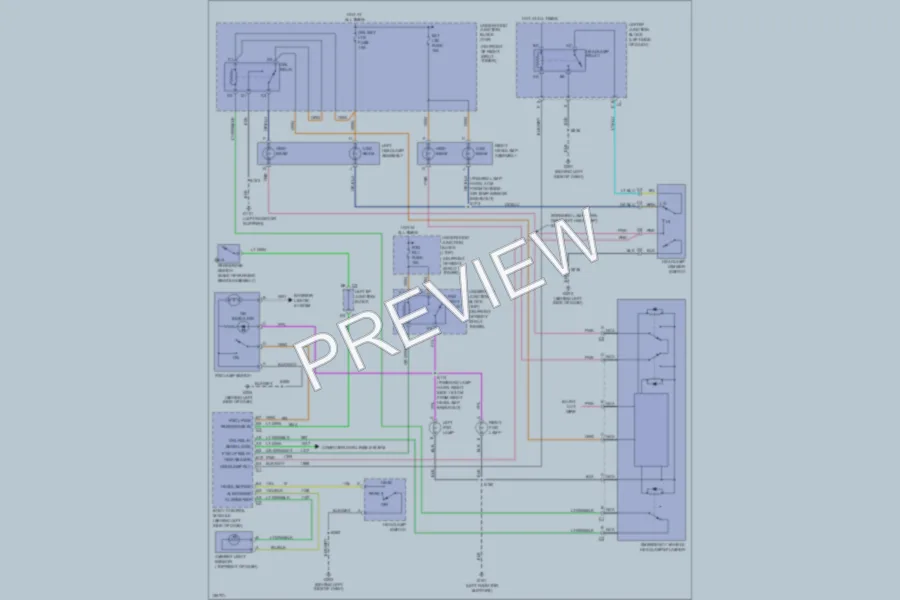 2003 Chevrolet Impala Headlights wiring diagram preview