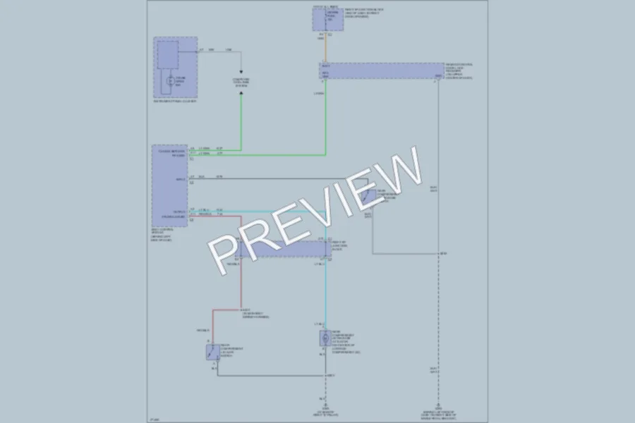 2003 Chevrolet Impala Trunk Tailgate Fuel Door wiring diagram preview