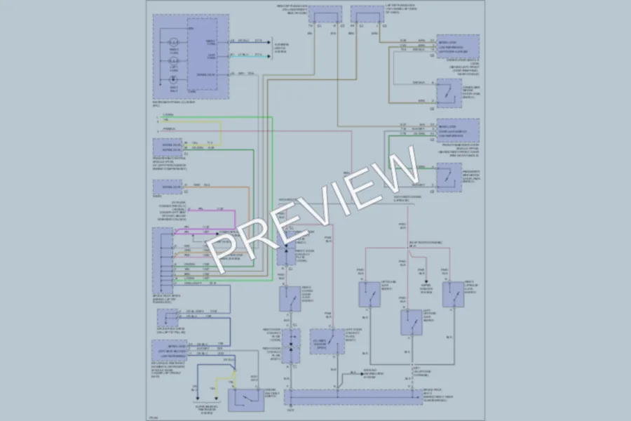 2003 Chevrolet K2500Avalanche Warning Systems wiring diagram preview