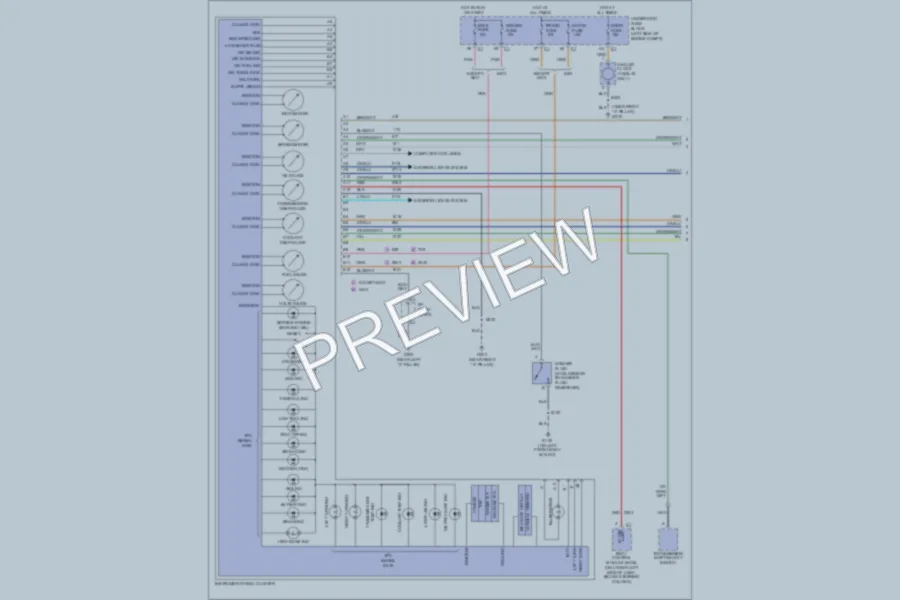 2003 Chevrolet K2500Suburban Instrument Cluster wiring diagram preview