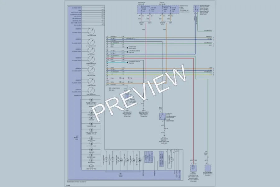 2003 Chevrolet 3500 Instrument Cluster wiring diagram preview