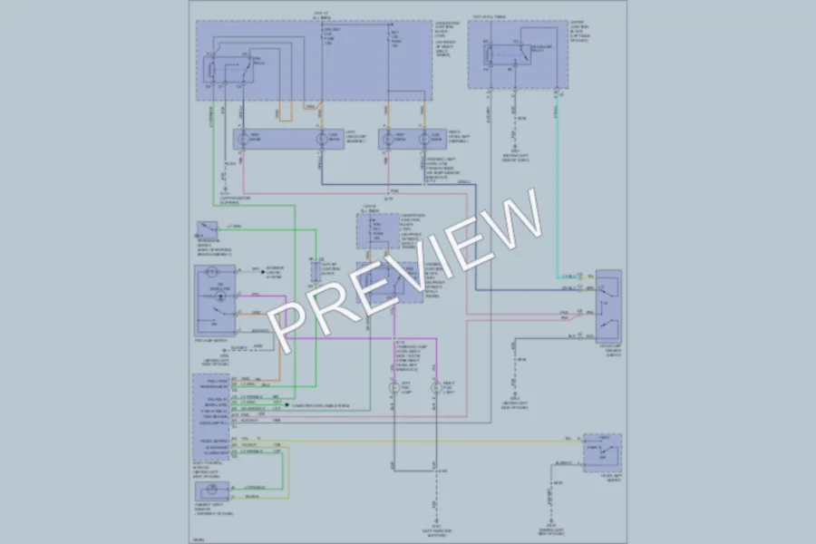 2003 Chevrolet MonteCarlo Headlights wiring diagram preview