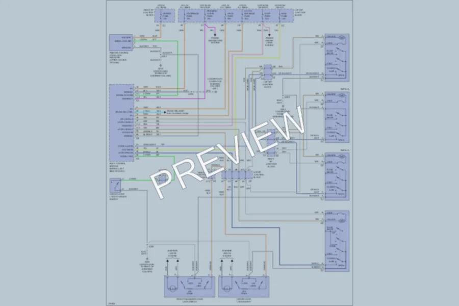 2003 Chevrolet MonteCarlo Power Door Locks wiring diagram preview