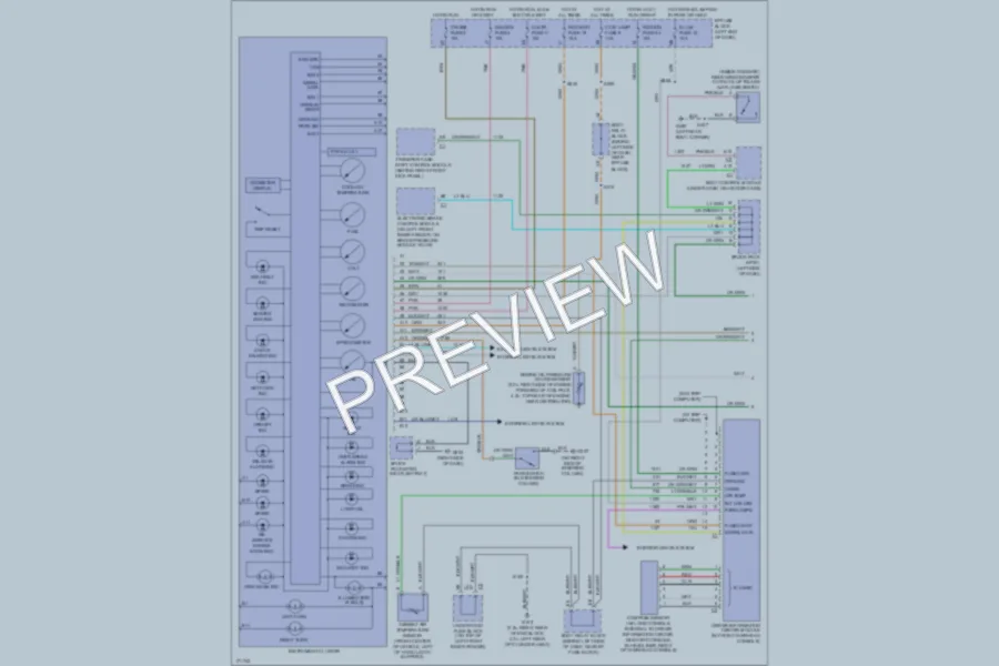 2003 Chevrolet S10 Instrument Cluster wiring diagram preview