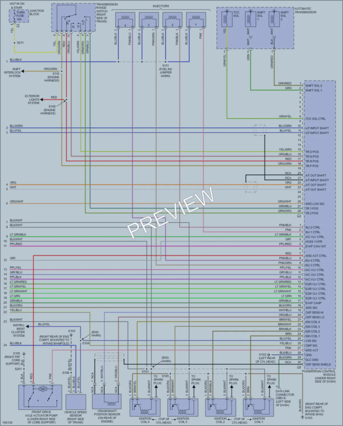2003 Chevrolet Tracker Engine Performance wiring diagram preview