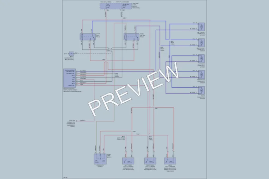 2003 Chevrolet Tracker Power Door Locks wiring diagram preview
