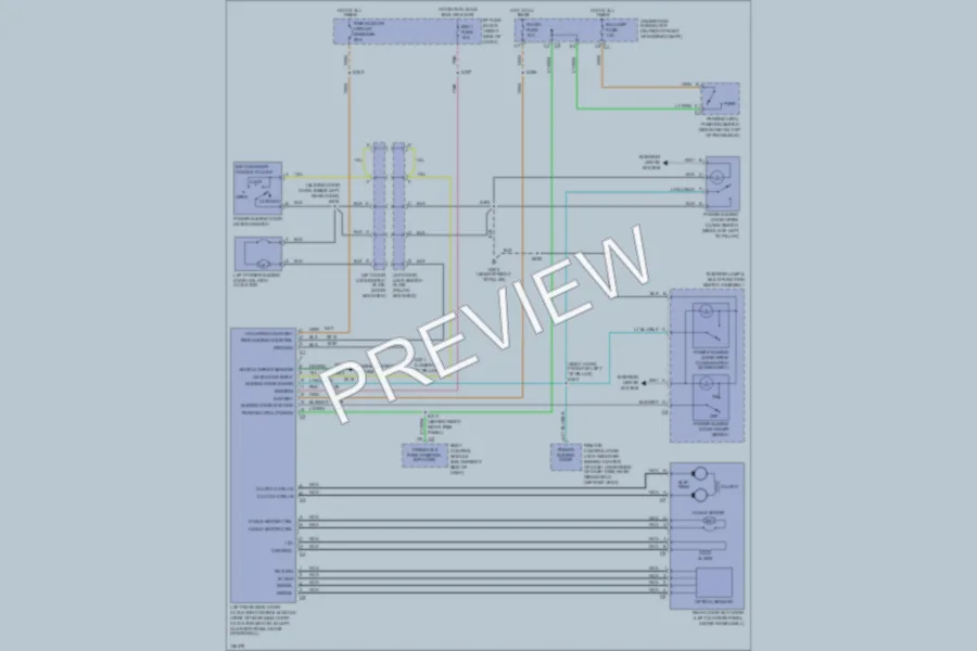 2003 Chevrolet Venture Trunk Tailgate Fuel Door wiring diagram preview