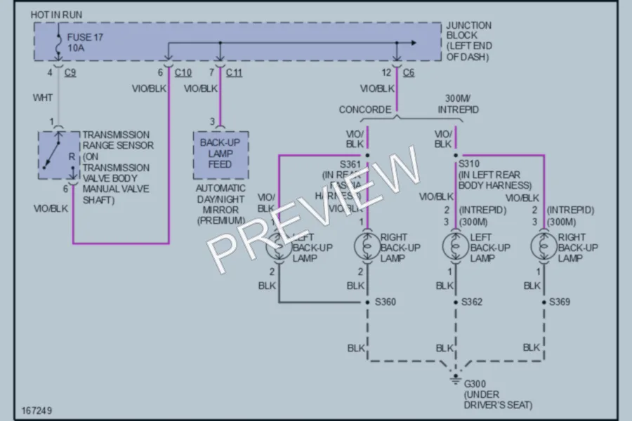 2003 Chrysler Concorde Exterior Lights wiring diagram preview
