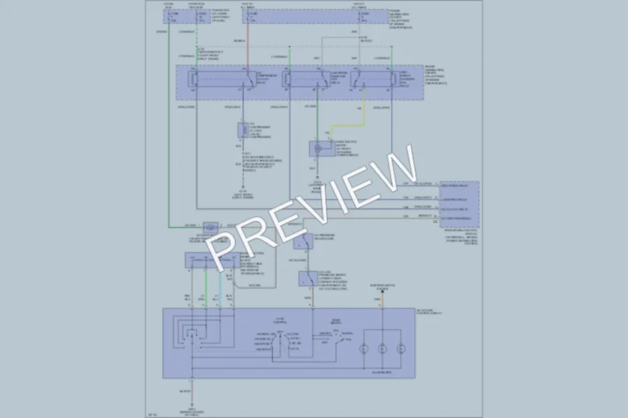 2003 Chrysler PTCruiser Air Conditioning wiring diagram preview