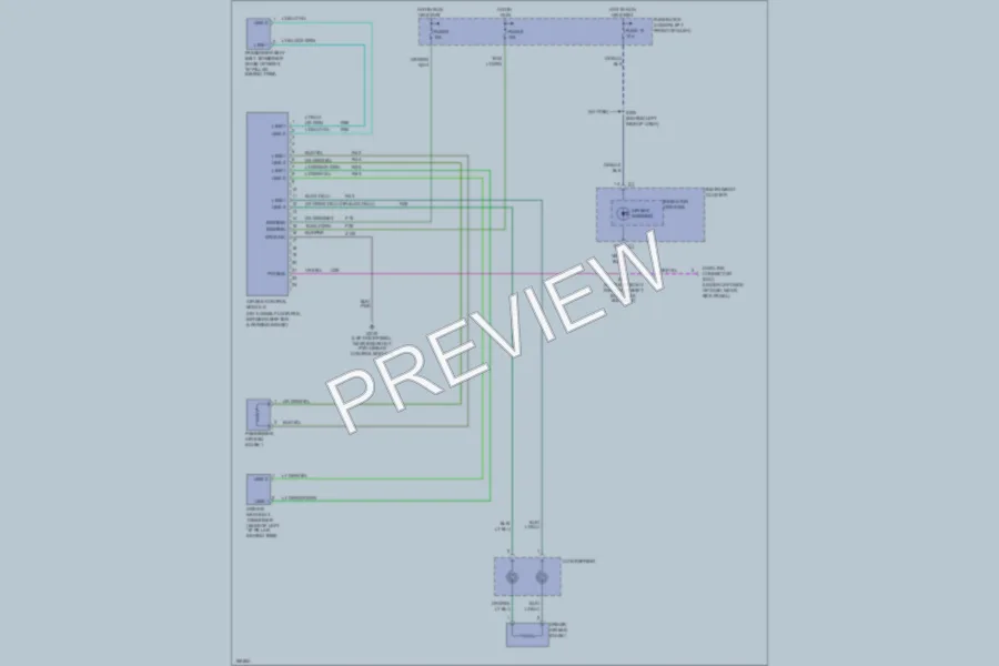 2003 Chrysler PTCruiser Supplemental Restraints wiring diagram preview