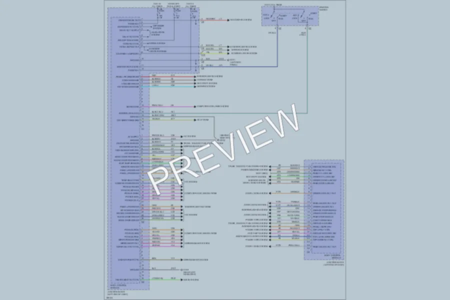 2003 Chrysler 2D Convertible Body Control Modules wiring diagram preview