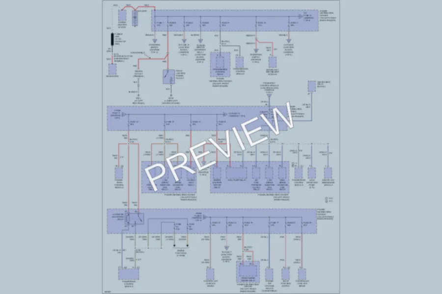 2003 Chrysler 2D Convertible Power Distribution wiring diagram preview