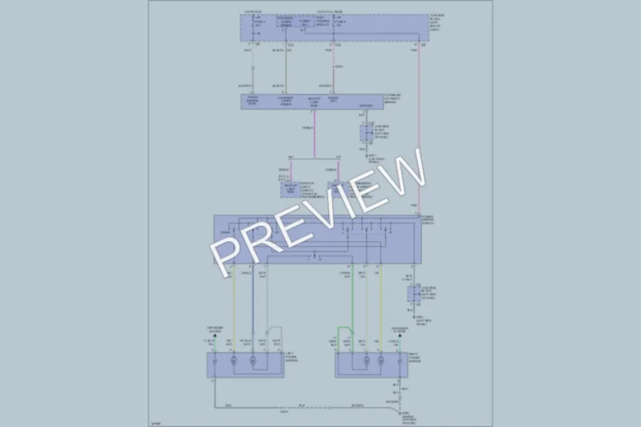2003 Chrysler 2D Convertible Power Mirrors wiring diagram preview