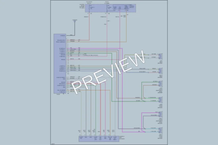 2003 Chrysler 2D Convertible Radio wiring diagram preview