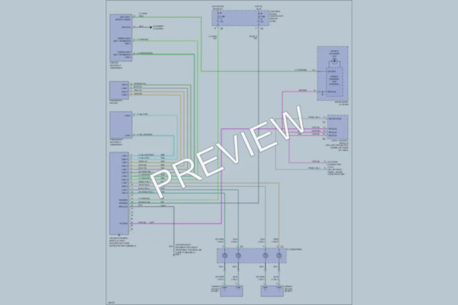 2003 Chrysler 2D Convertible Supplemental Restraints wiring diagram preview