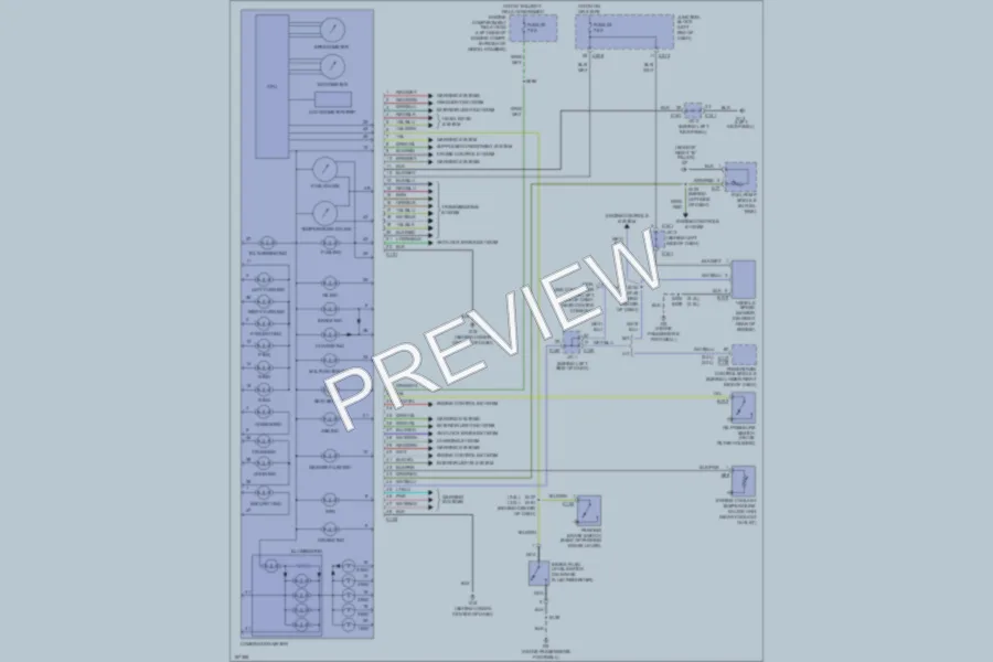 2003 Chrysler 2D Coupe Instrument Cluster wiring diagram preview