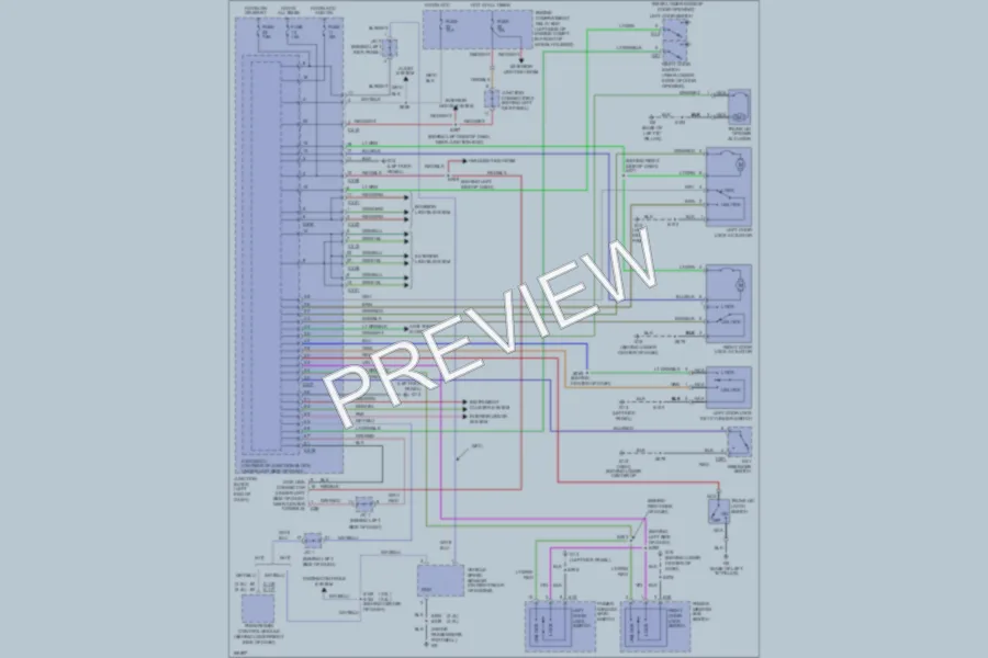 2003 Chrysler 2D Coupe Power Door Locks wiring diagram preview