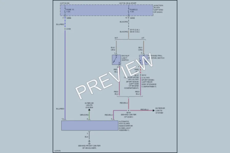 2003 Chrysler 2D Coupe Power Mirrors wiring diagram preview