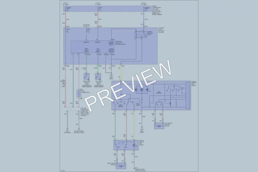 2003 Chrysler 2D Coupe Power Windows wiring diagram preview