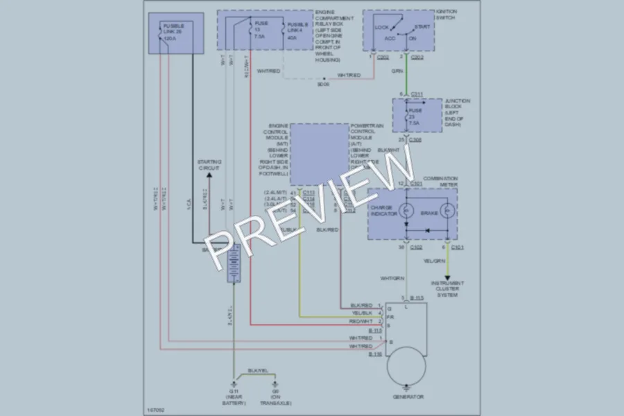 2003 Chrysler 2D Coupe Starting Charging wiring diagram preview