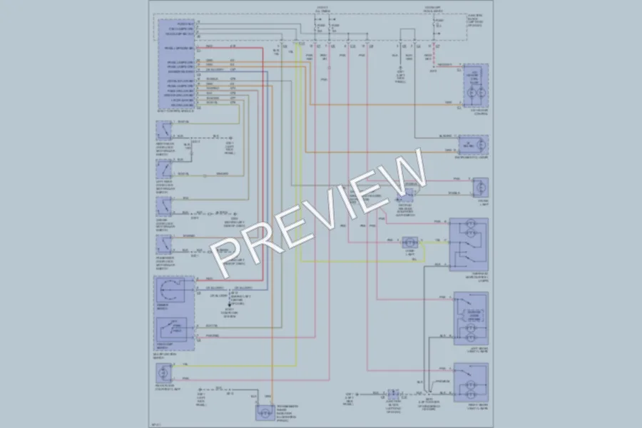 2003 Chrysler 4D Sedan Interior Lights wiring diagram preview