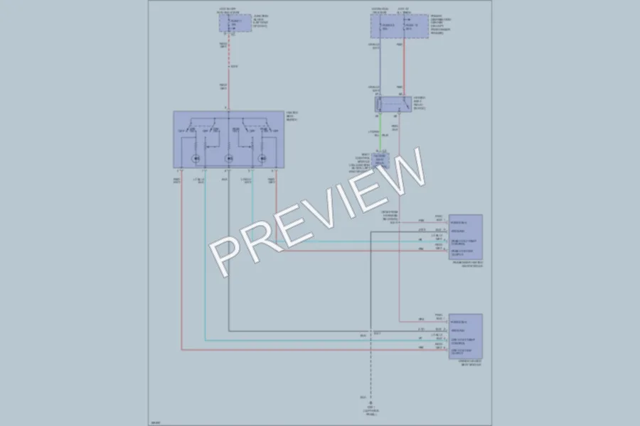 2003 Chrysler 4D Sedan Power Seats wiring diagram preview