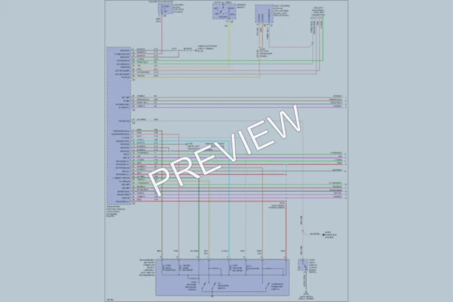 2003 Chrysler 4D Sedan Transmission wiring diagram preview