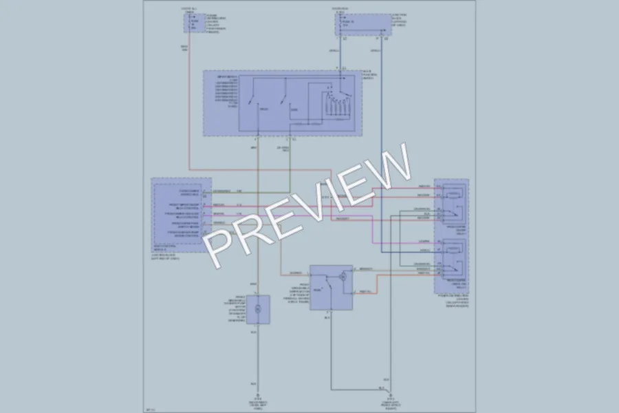 2003 Chrysler 4D Sedan Wiper Washer wiring diagram preview