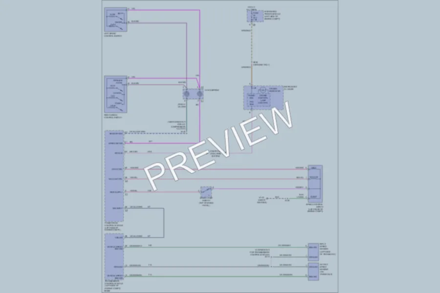 2003 Chrysler Voyager Cruise Control wiring diagram preview
