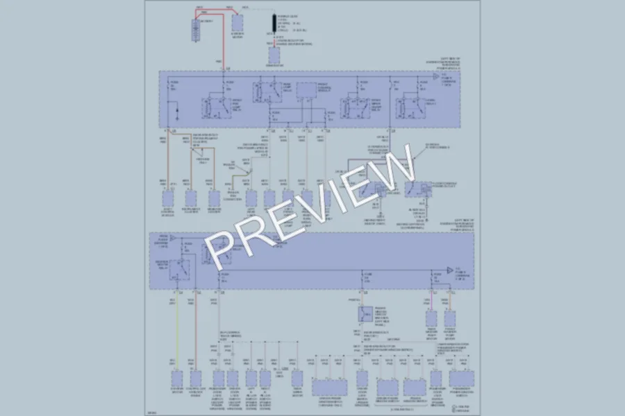 2003 Chrysler Voyager Power Distribution wiring diagram preview