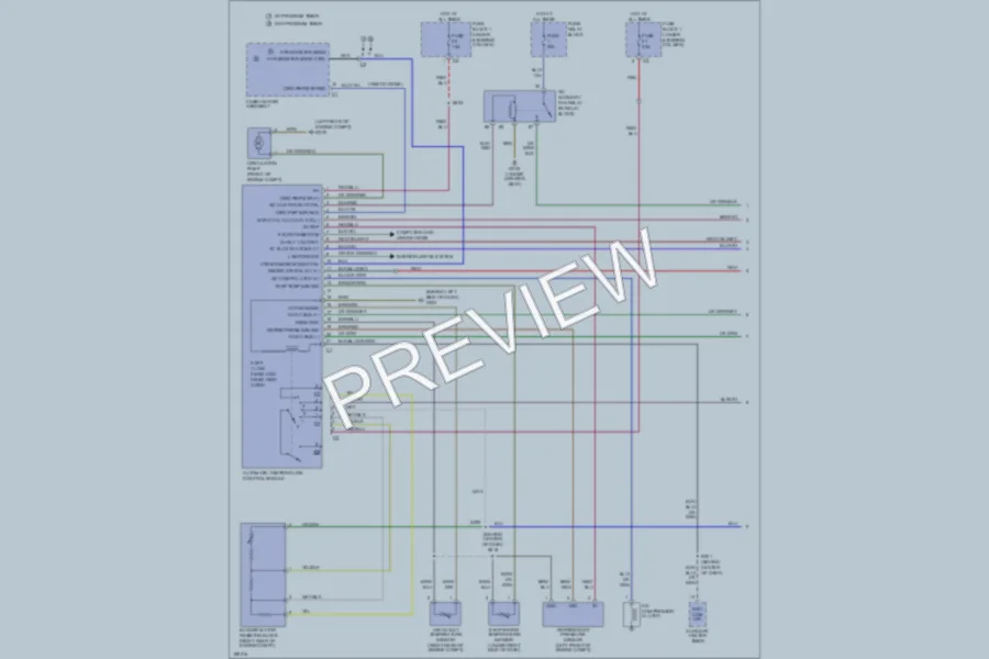 2003 Dodge 3500Sprinter Air Conditioning wiring diagram preview